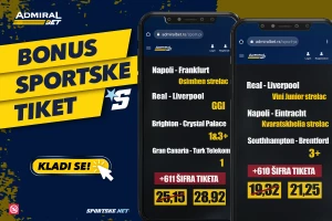 Admiralbet i Sportske bonus tiket - Kiša golova u Madridu i magija Kvaradone, tu je i košarka